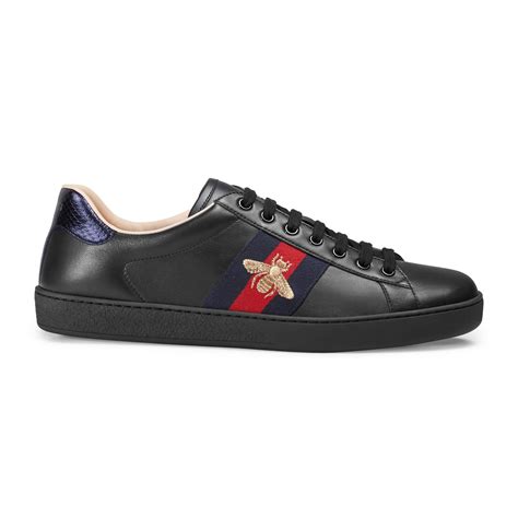 sport shoes 1074 black gucci|Gucci embroidered sneakers.